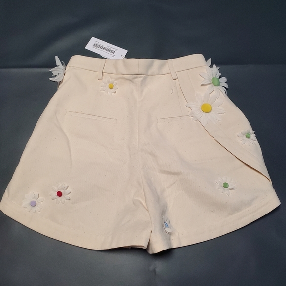 NWT$695 Rosie Assoulin Pleated Asymmetrical Shorts - Picture 13 of 16